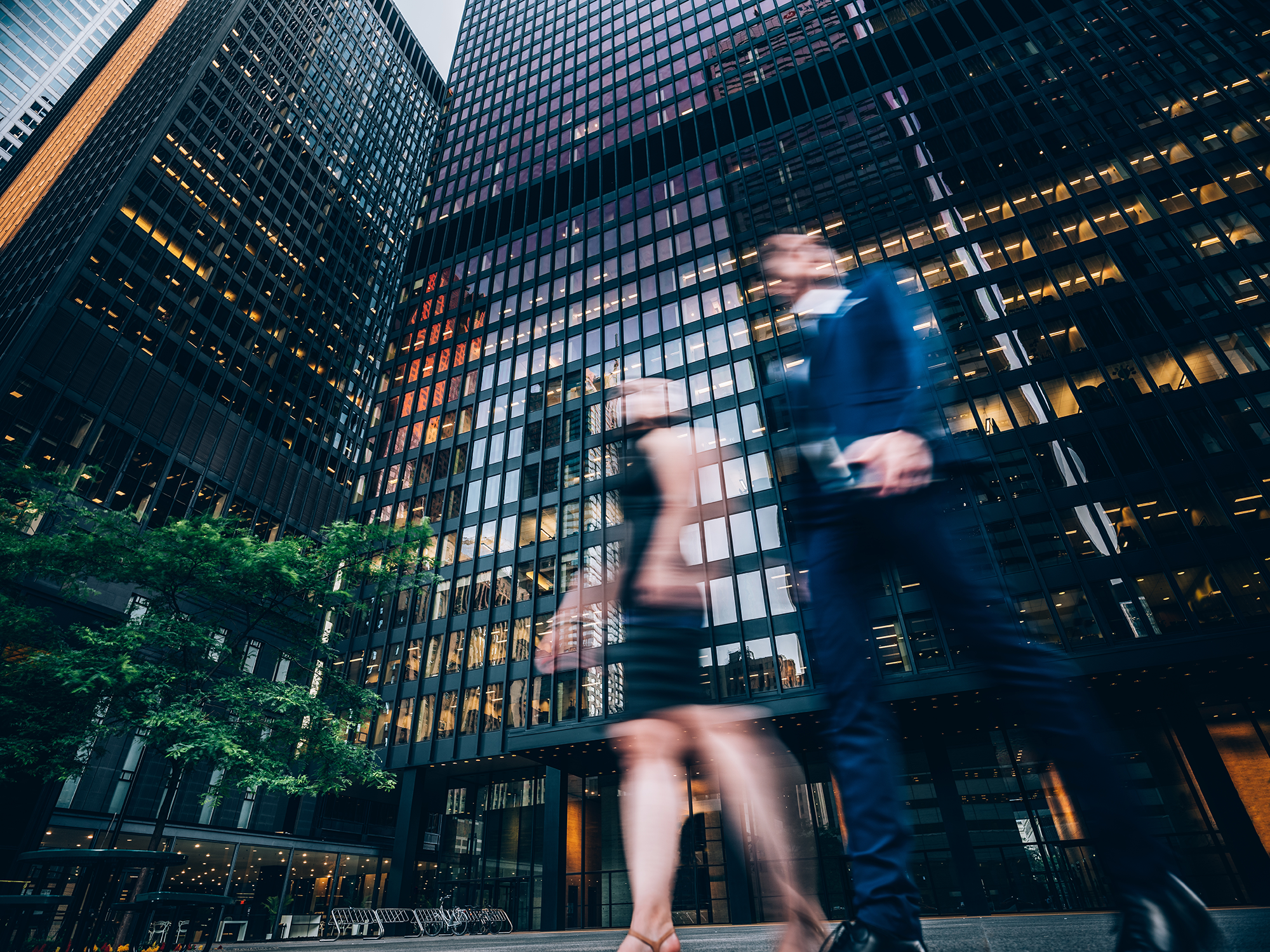 Business people walking